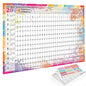2025 Wall Hanging Calendar Kawaii Yearly Planner Sheet Memo Pad To Do List Agenda Schedule Organizer Check List Home Office
