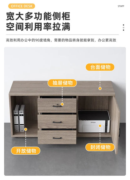 Large Size Fashion Office Desk Decoration Beauty Professional Minimalist Office Desk Save Space Mesas Escritorio Furnitures