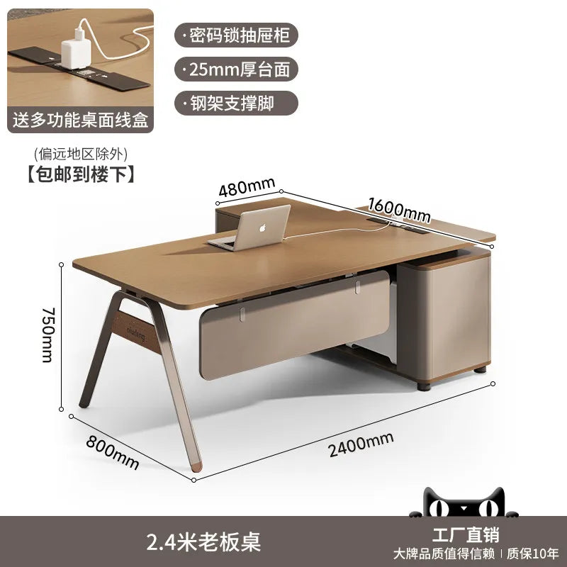 Organizer Large Office Desk Professional Simple Fashion Interior Universal Office Desk Wooden Escritorio Oficina Home Furniture