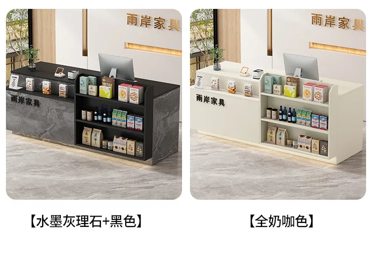 Office Bar Counter Cashier Counter Simple Custom Reception Desk Beauty Salon Escritorio De Recepcion Commercial Furniture