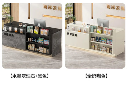 Office Bar Counter Cashier Counter Simple Custom Reception Desk Beauty Salon Escritorio De Recepcion Commercial Furniture