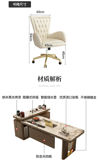 Premium Corner Office Desk Standing Feature Rich Modern Escritorios De Ordenador Perfect Small Spaces Big Ideas Mesa Furniture