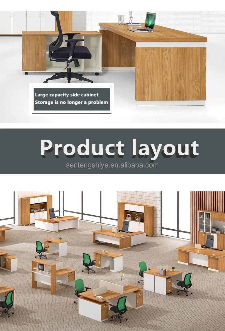 Modern Executive Desk for Office Hot Staff Workstation with Computer Center Modern Office Furniture  boss office desk