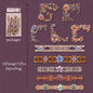 6Style 20Pcs/bag Baroque Style Edge Stickers Creative Materials DIY Handbook Scrapbook Photo Frame Calendar