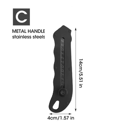 Durable Industrial Utility Knife,Replaceable High Carbon Steel Blade,Stainless Steel Paper Cutter,Office Art Student Supplies