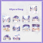 Mr. Paper 6Style 10Pcs/bag Winter Landscape Theme Large Size PET Stickers DIY Handbook Scrapbook Photo Frame Calendar Decoration