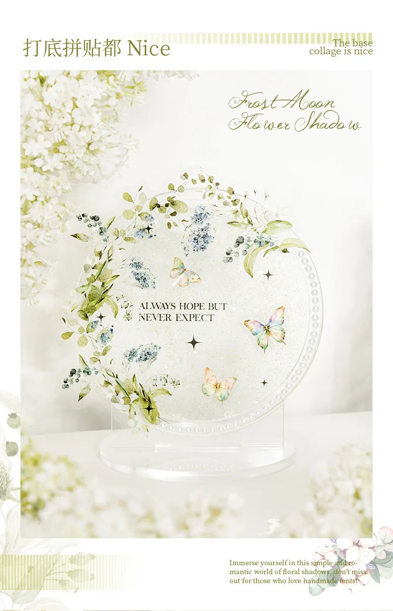 Mr.Paper,20PCS, Plant Themed Stickers, DIY Decorative Scrapbook Notebook Photo Frame Diary Stationery Flower Leaf Stickers Gifts