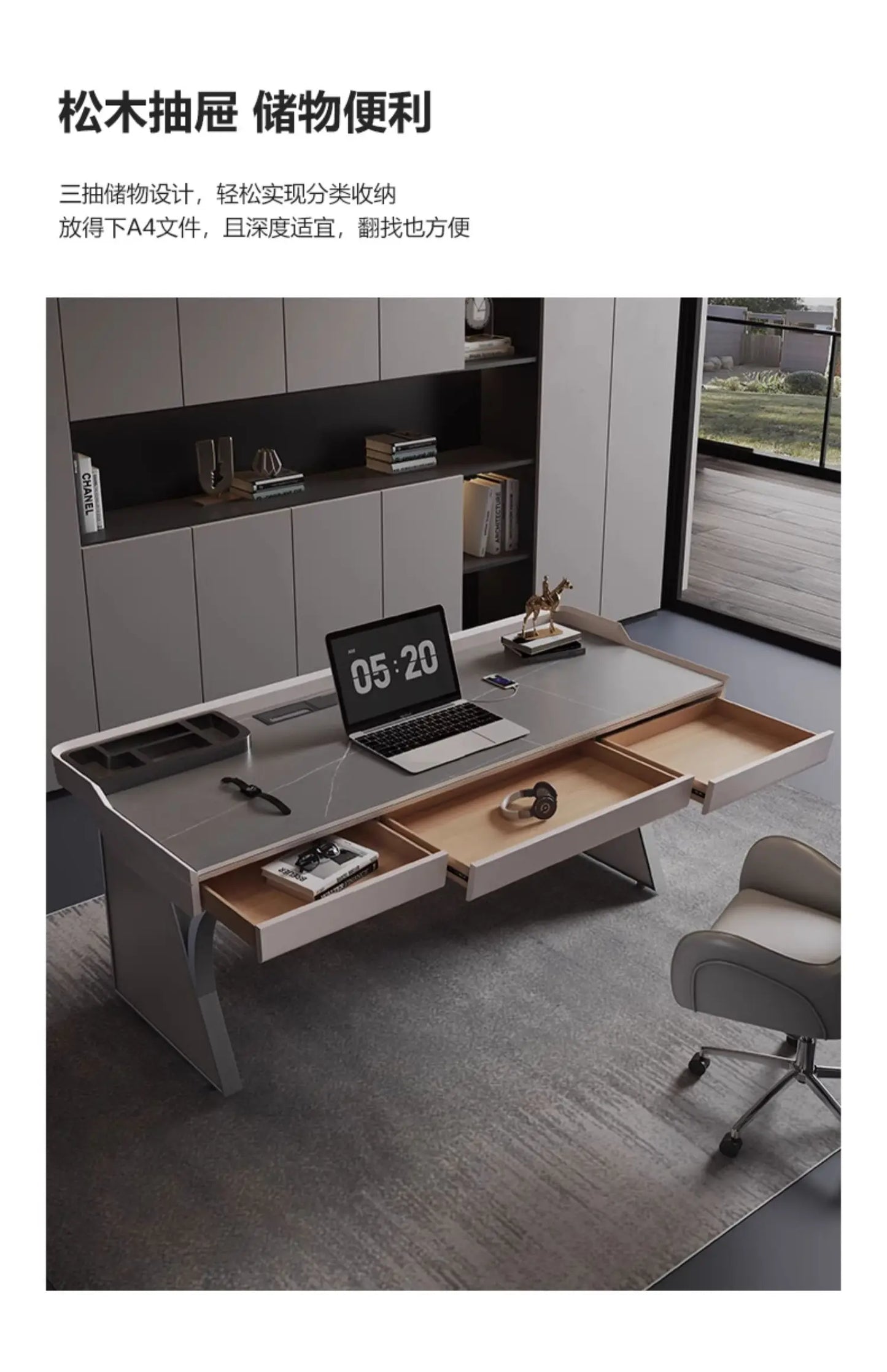 Premium European Style Office Desk Large Craft Sedentary Table Offers Ergonomic Comfort Long Hours Muebles Oficina Accessories