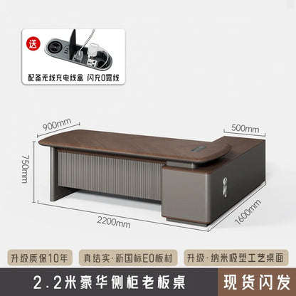 Fashion Large Size Office Desk Luxury Design Save Space Creative Computer Office Desk Executive Meuble Bureau Home Products
