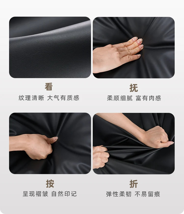 Office Sofa Chinese Solid Wood Reception High-end Business Boss Leather Three-person Sofa Coffee Table Combination