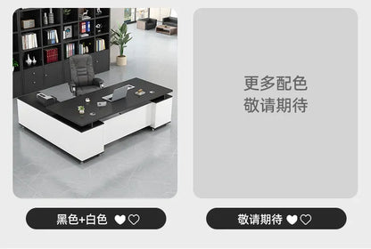 Aesthetic Modern Office Desk Creative Save Space Big Size Fashion Safe Office Desk Professional Mesas Escritorio Home Products