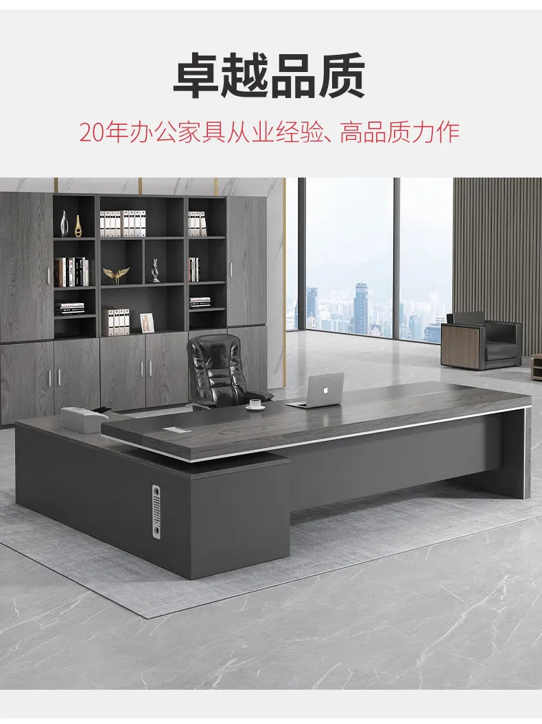 Modern Computer Office Desk Wooden Study Minimalist Save Space Interior Office Desk Fashion Meuble Bureau Ornaments Accessories