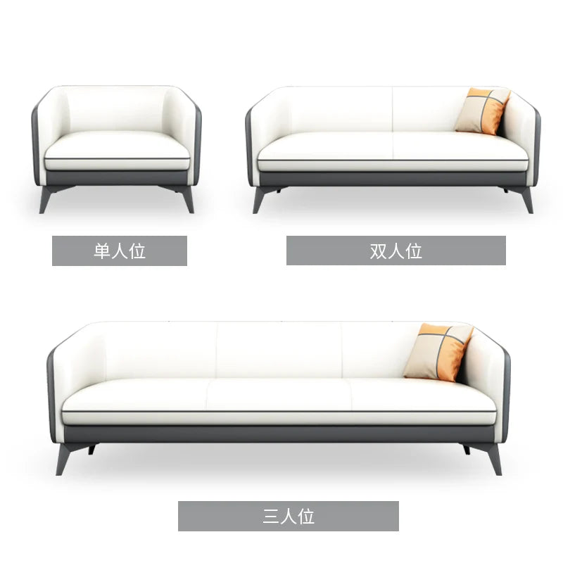 Office Sofa Business Reception Modern Simple Meeting Hotel Lobby Resting Area Office Sofa Coffee Table Set