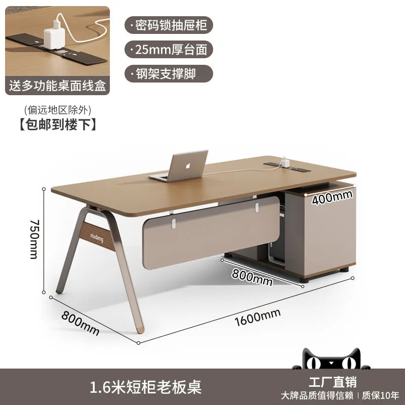 Organizer Large Office Desk Professional Simple Fashion Interior Universal Office Desk Wooden Escritorio Oficina Home Furniture
