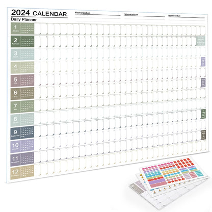 2025 Wall Hanging Calendar Kawaii Yearly Planner Sheet Memo Pad To Do List Agenda Schedule Organizer Check List Home Office