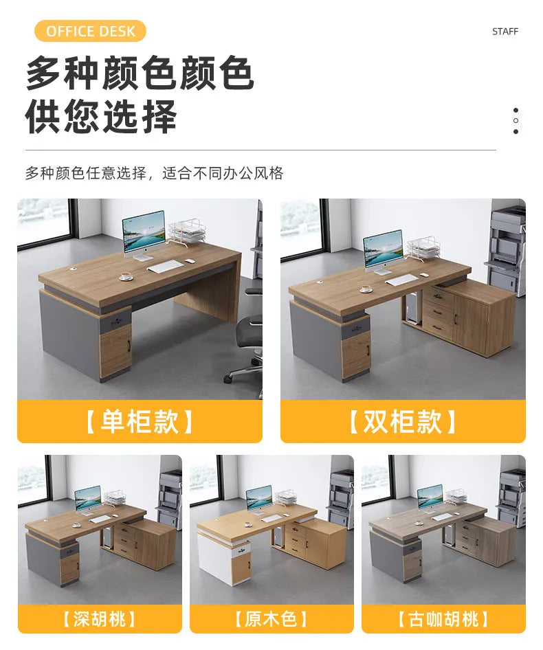 Large Size Fashion Office Desk Decoration Beauty Professional Minimalist Office Desk Save Space Mesas Escritorio Furnitures