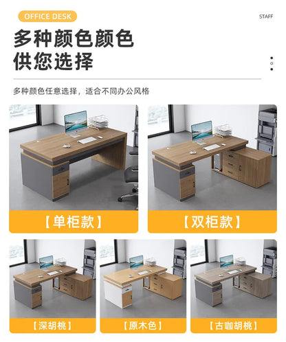 Large Size Fashion Office Desk Decoration Beauty Professional Minimalist Office Desk Save Space Mesas Escritorio Furnitures