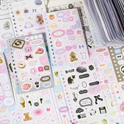 Mr. Paper 4Style 30Pcs/bag Cute Korean coil sticker book DIY creative handbook material photo frame scrapbook calendar
