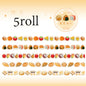 Mr Paper 5rolls/bag Cute Release Shaped Pull Strips Washi Tape Set Masking Tape DIY Water Cup Photo Frame Journal