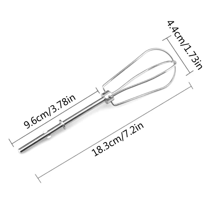 Mixer Heads Electric Kitchen Handheld Mixer Heads Stainless Steel Material Egg Beater Accessories for Baking Cream