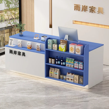 Office Bar Counter Cashier Counter Simple Custom Reception Desk Beauty Salon Escritorio De Recepcion Commercial Furniture