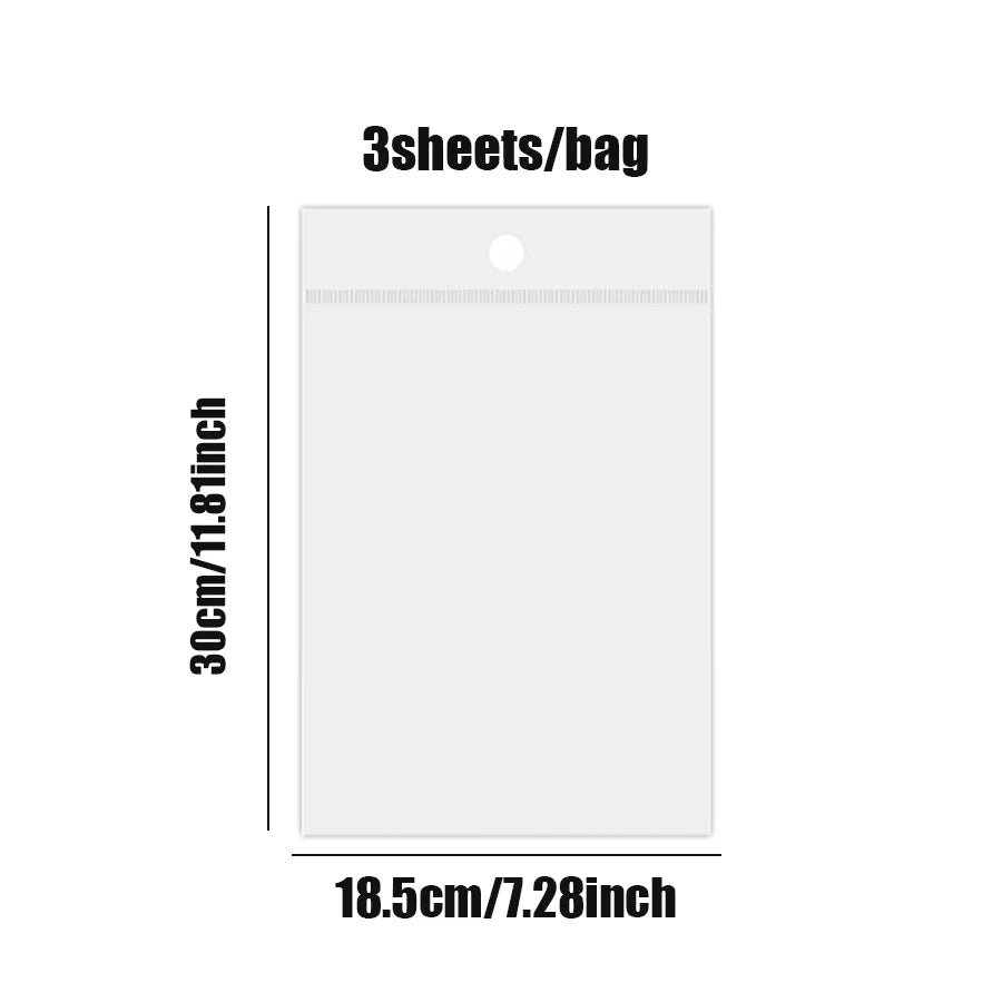 6Style 3Sheets/bag Fun World Stereoscopic Miniature PET Large Scenography Stickers DIY Handbook Scrapbook Photo Frame Notebook