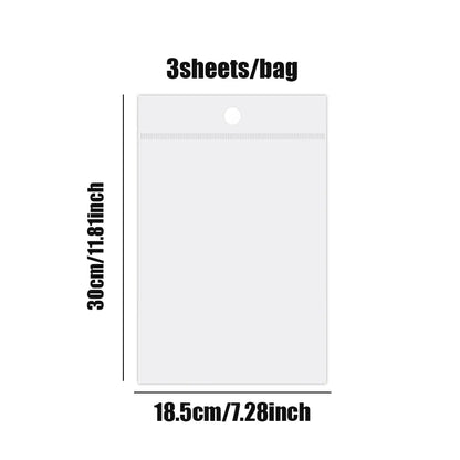 6Style 3Sheets/bag Fun World Stereoscopic Miniature PET Large Scenography Stickers DIY Handbook Scrapbook Photo Frame Notebook