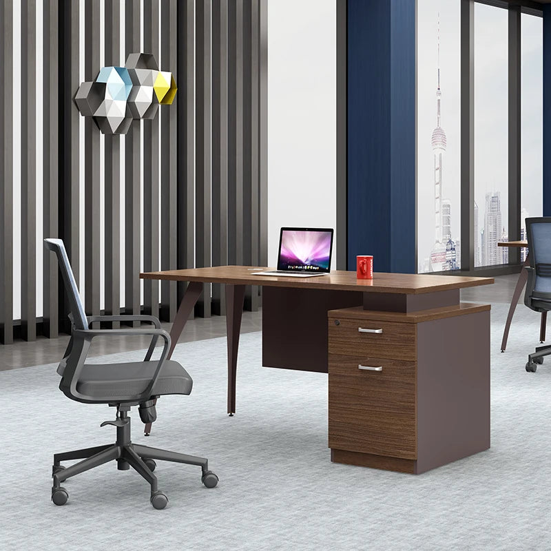 Office Wooden Table Set Workstation Staff Desk Home Computer Table for Office Work Staff Table Computer Office