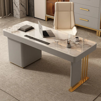 Chic Standing Desk Luxury Large Office Table Sleek European Floor Design Great Corporate Use Muebles Oficina Home Decoration