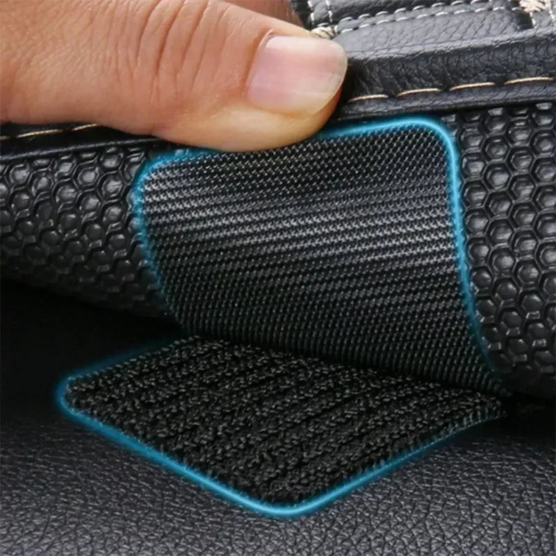 Double Side Adhesive Patch for Car Carpet Fixing Stickers Fasteners Home Office Foot Mats Carpets Anti Skid Grip Nylon Tape Pads