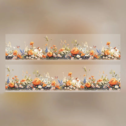 4Style 1Roll/bag floral aquascape tape for DIY handbook cup calendar envelope glass bottle photo frame scrapbook decoration
