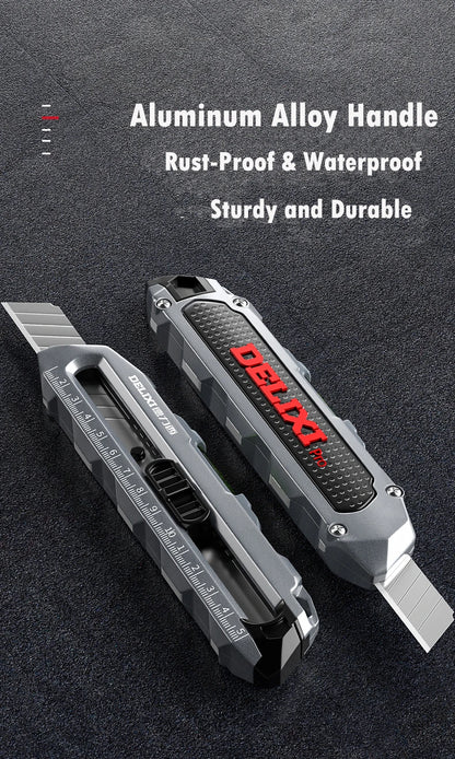 Multifunctional Utility Knife with Ruler and Level High Quality Cutting Tool Heavy-Duty All Steel Thickened Wallpaper Knife