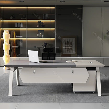 Living Room Lshaped Office Desk Luxury Design Chinese Style Fashion Office Desk Interior Escritorio Oficina Postmodern Furniture