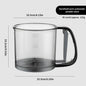 Kitchen baking, cake flour sieve, 40 mesh semi-automatic filter sieve, flour sieve with capacity scale