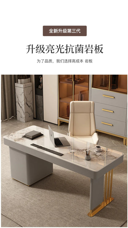 Chic Standing Desk Luxury Large Office Table Sleek European Floor Design Great Corporate Use Muebles Oficina Home Decoration