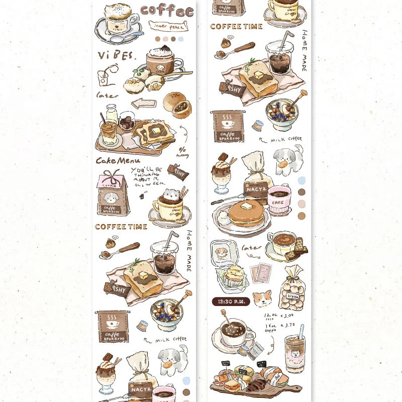 Mr. Paper 4 style 1 roll/pack of special oil masking tape for DIY phone case photo frame and other handbook material decoration