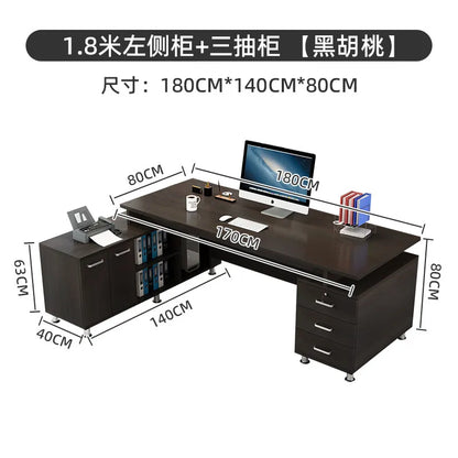 Aesthetic Modern Office Desk Creative Save Space Big Size Fashion Safe Office Desk Professional Mesas Escritorio Home Products