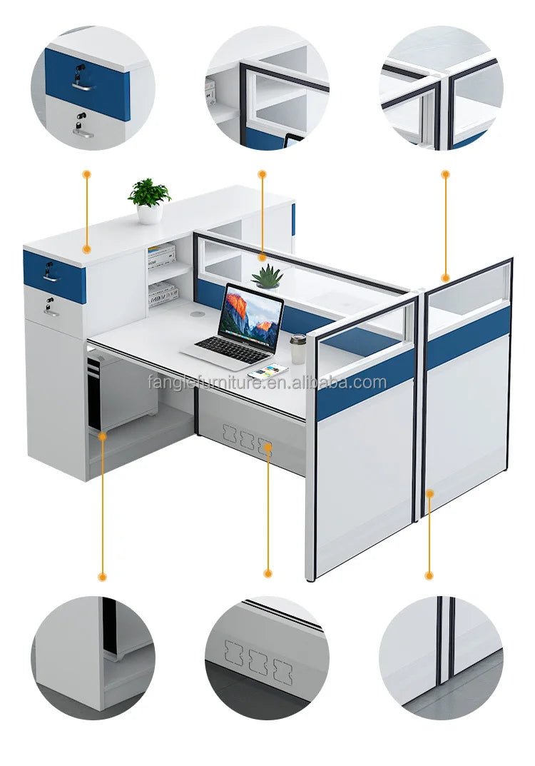 Workstation Desk with Office Partition and Modern Design for Office Desk  boss office desk