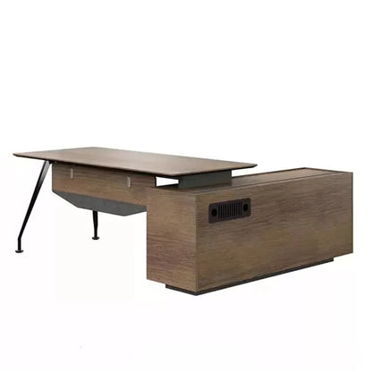 Modern Single Workstation Desk Beautiful Writing Board for Agent Purchase Open-Concept Office Furniture in Wood Home Decor