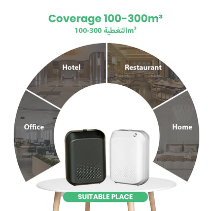NAMSTE Battery Aromatic Oil Diffuser Electric Home Air Freshener Machine Wall Hanging Waterless Essential Oil Diffuser For Hotel