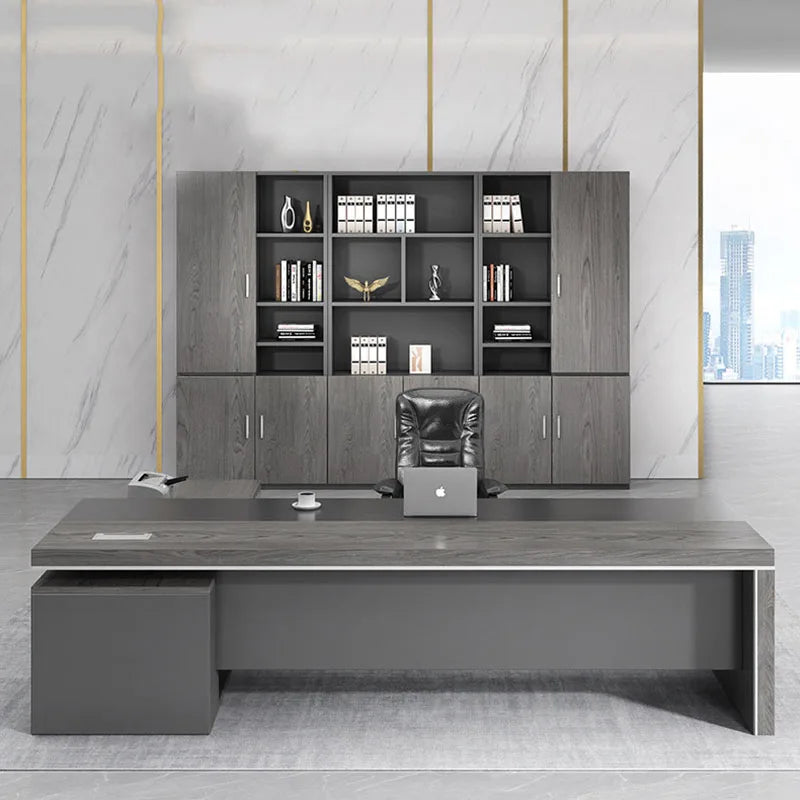 Modern Computer Office Desk Wooden Study Minimalist Save Space Interior Office Desk Fashion Meuble Bureau Ornaments Accessories