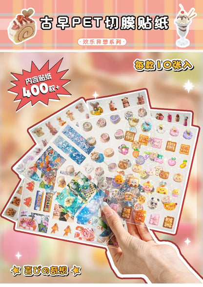 Mr. Paper, 10pcs/pack,cute Mini Stickers for Animal Food and Beverage,scrapbook,photo Frame,phone Case,diary Decoration Stickers