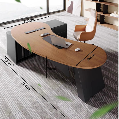 Wooden Study Office Desk Modern Computer Gaming Standing Long Executive Office Desk Luxury Escritorio Oficina Home Products