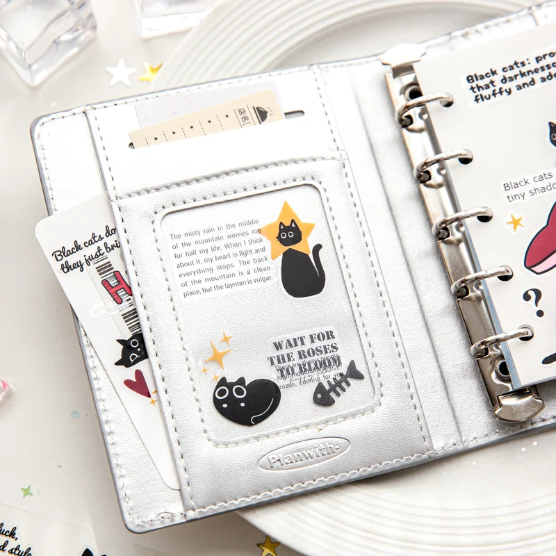 Mr Paper 2rolls/bag kawaii cat and dog diary series tape cute style handbook tape DIY diary photo frame phone case