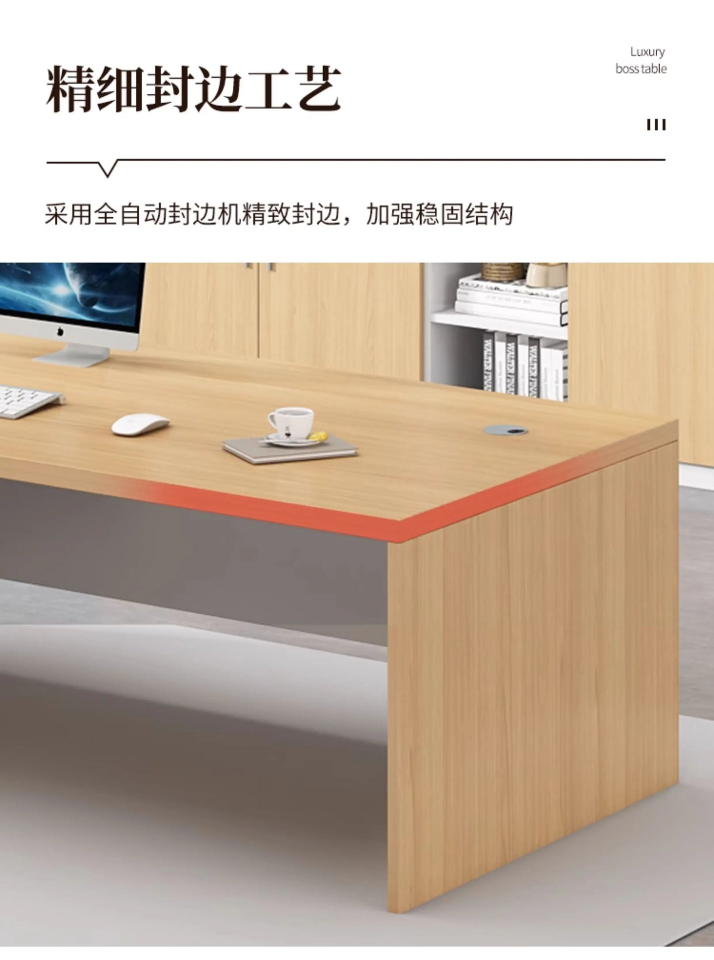 Wooden Professional Office Desk Vintage Simple Irregular Living Room Office Desk Modern Escritorio Oficina Trendy Furniture