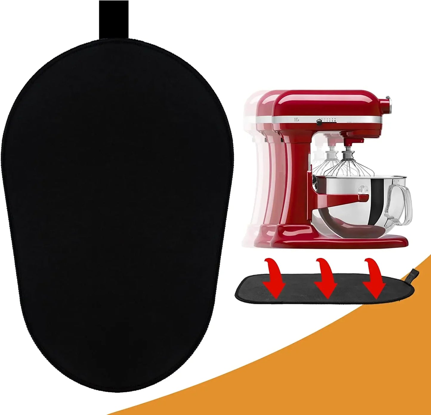 Sliding Mat for Kitchenaid Mixer Mover Slider Mat Pad Stand Mixer, Kitchen Appliance Slider Mat Compatible Kitchen Accessory