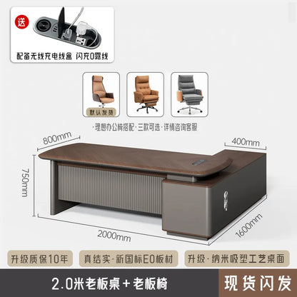 Fashion Large Size Office Desk Luxury Design Save Space Creative Computer Office Desk Executive Meuble Bureau Home Products