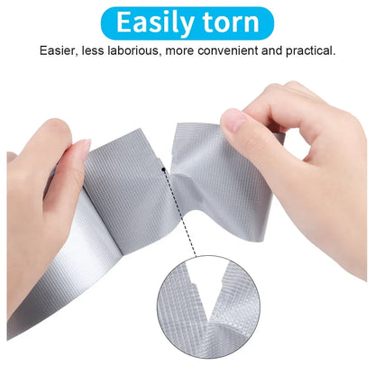 10M Heavy-Duty Extra Strong Adhesive Fabric Tape - Waterproof, High Viscosity White Tape for pipeline Carpets & DIY Projects