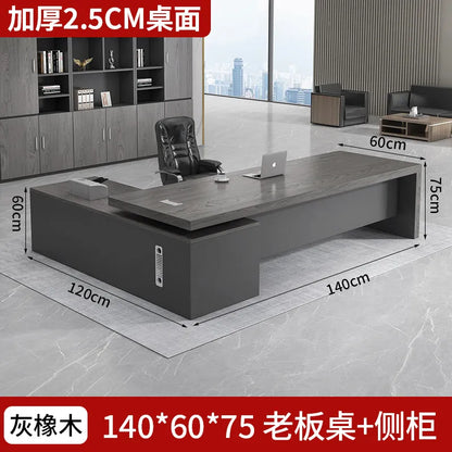 Modern Computer Office Desk Wooden Study Minimalist Save Space Interior Office Desk Fashion Meuble Bureau Ornaments Accessories