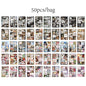 2Style 50Pcs/book Korean Style Cut Film Sticker Book DIY Handbook Envelope Seal Stickers Phone Case Scrapbook Photo Frame Diary